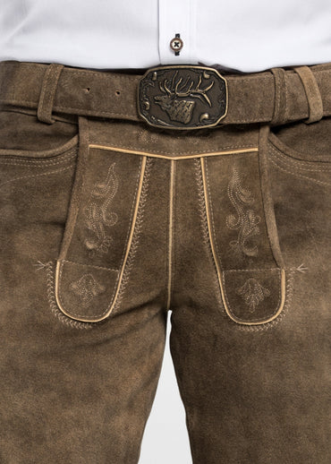 Spieth & Wensky Men's Lederhosen "Rampoldi" Honey/sand (size 56 only)