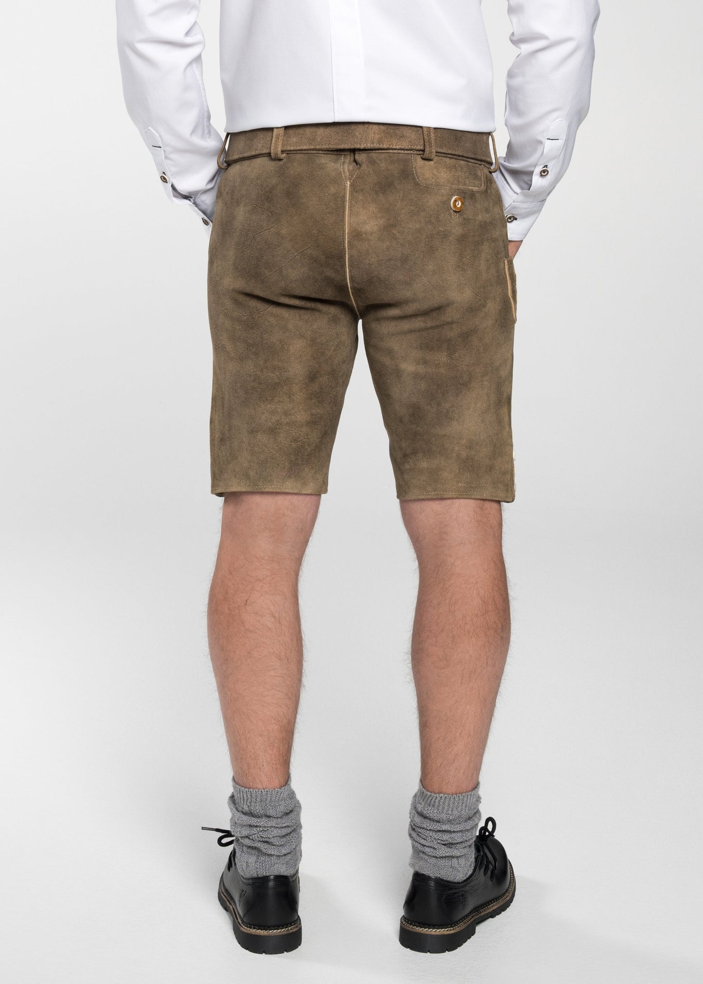 Spieth & Wensky Men's Lederhosen "Rampoldi" Honey/sand (56)