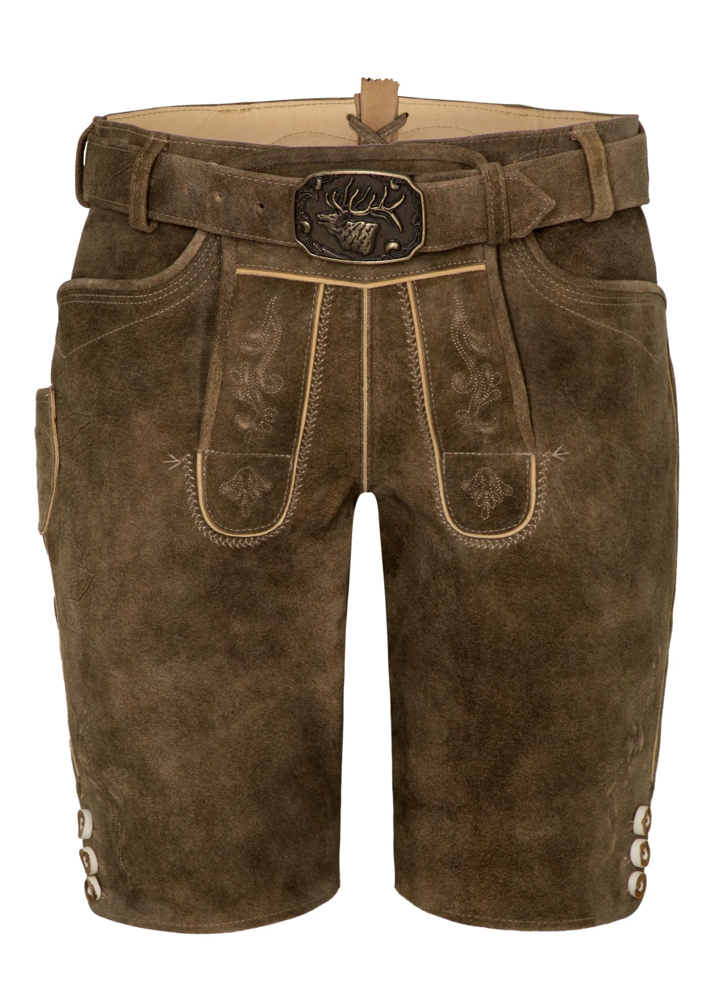 Spieth & Wensky Men's Lederhosen "Rampoldi" Honey/sand (56)