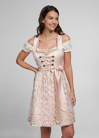 Spieth & Wensky Midi Dirndl "Amazona" 60cm, pink sizes (44)