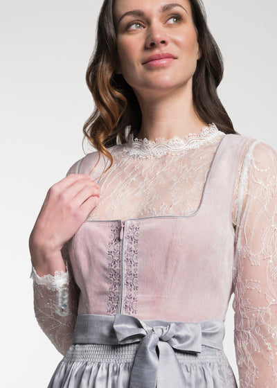 Spieth & Wensky Midi Dirndl 2pcs. 60cm "Demo" mallow (size 42) closeout