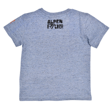 Half-sleeved T-shirt 'Alpenrebell' navy melange