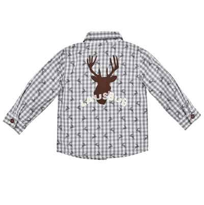 Boys Grey Long Sleeve Shirt