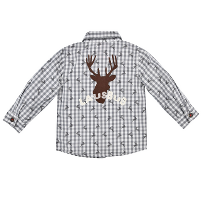 Boys Grey Long Sleeve Shirt