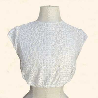 Kruger Collection Dirndl Blouse 1033 in ecru, size 34, 100% polyester.