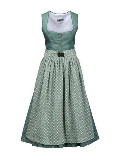 Dirndl mit Leinenoberteil und Baumwollrock