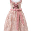 Stockerpoint Midi Dirndl 2pcs. 60cm Dirndl Alena Dusky Pink Size (30)