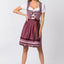 Stockerpoint Mini Dirndl 2pcs. 55cm "Angelica" Bordeaux (34) closeout