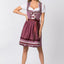 Stockerpoint Mini Dirndl 2pcs. 55cm "Angelica" Bordeaux (34) closeout
