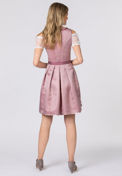 Mini Dirndl 2pcs. 55cm "Darisa" Dusky Pink (size 36)