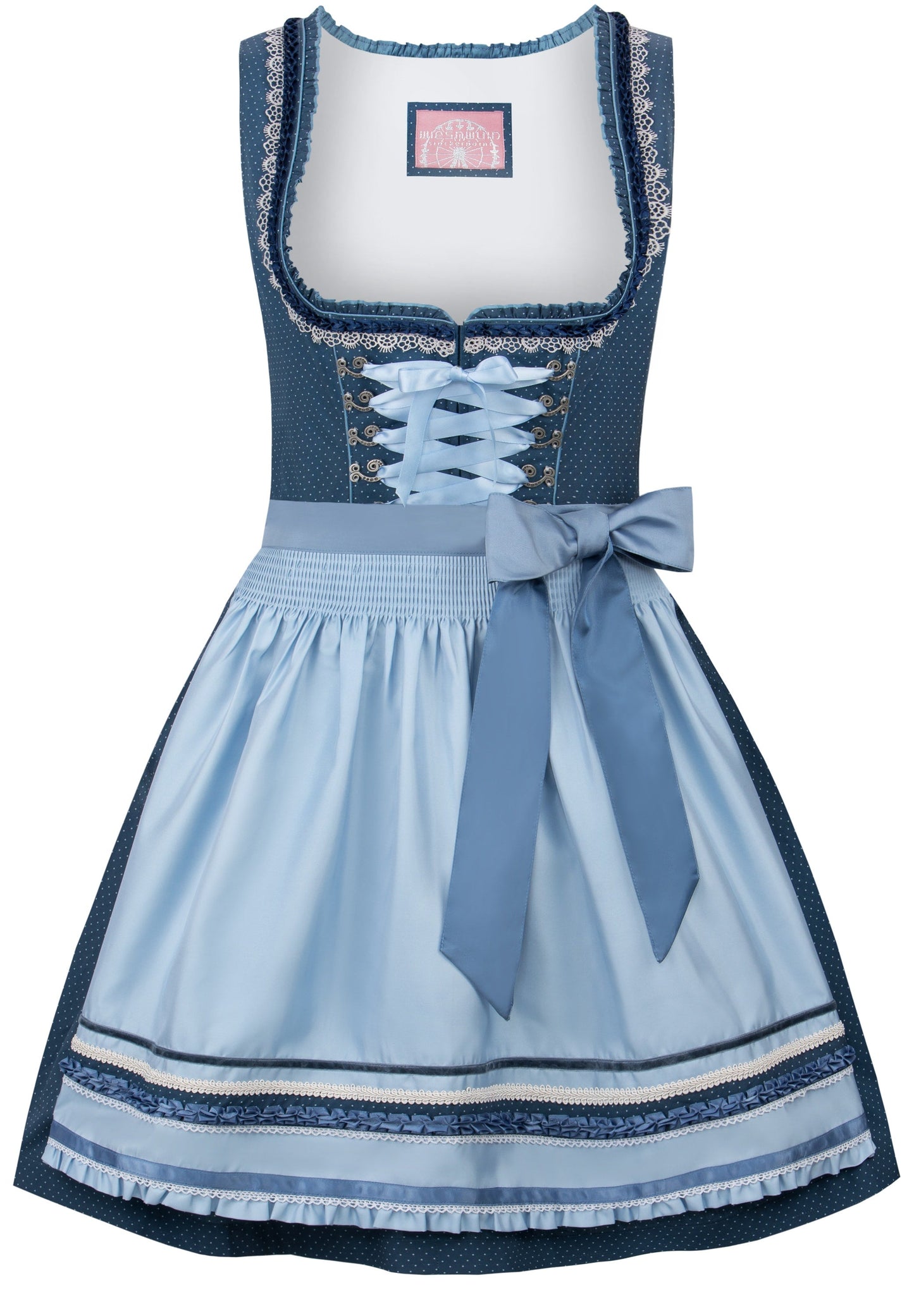 Stockerpoint Midi Dirndl 60cm 2pcs "Harper" blue (40) closeout