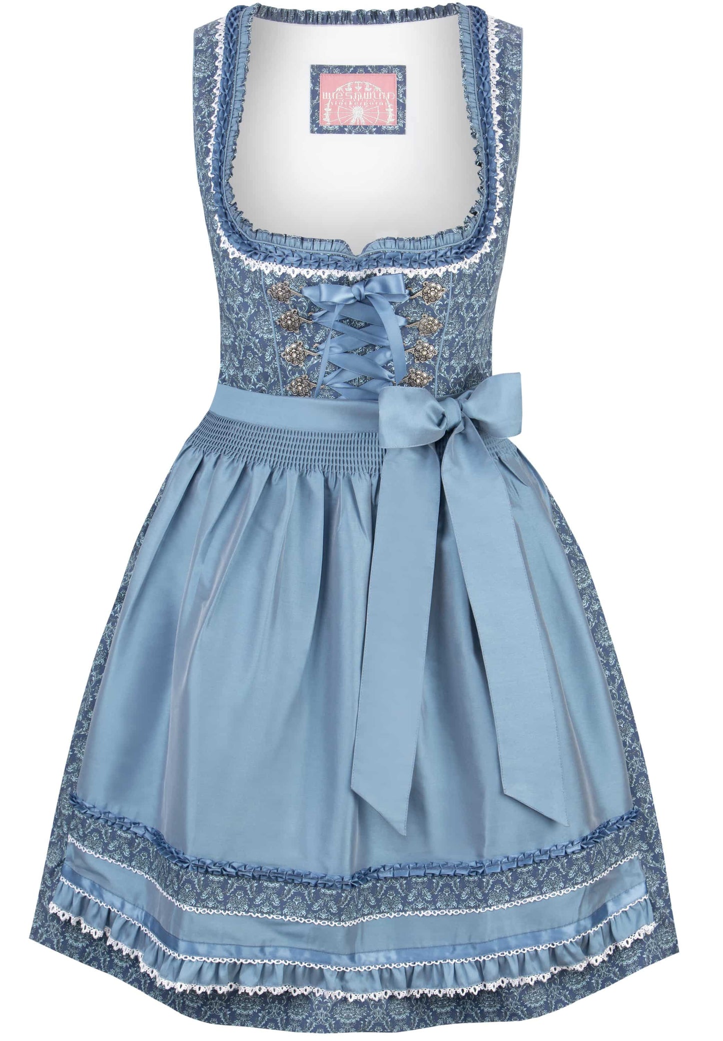 Stockerpoint Mini Dirndl 2pcs. 55cm "Ruby" blue (38) closeout