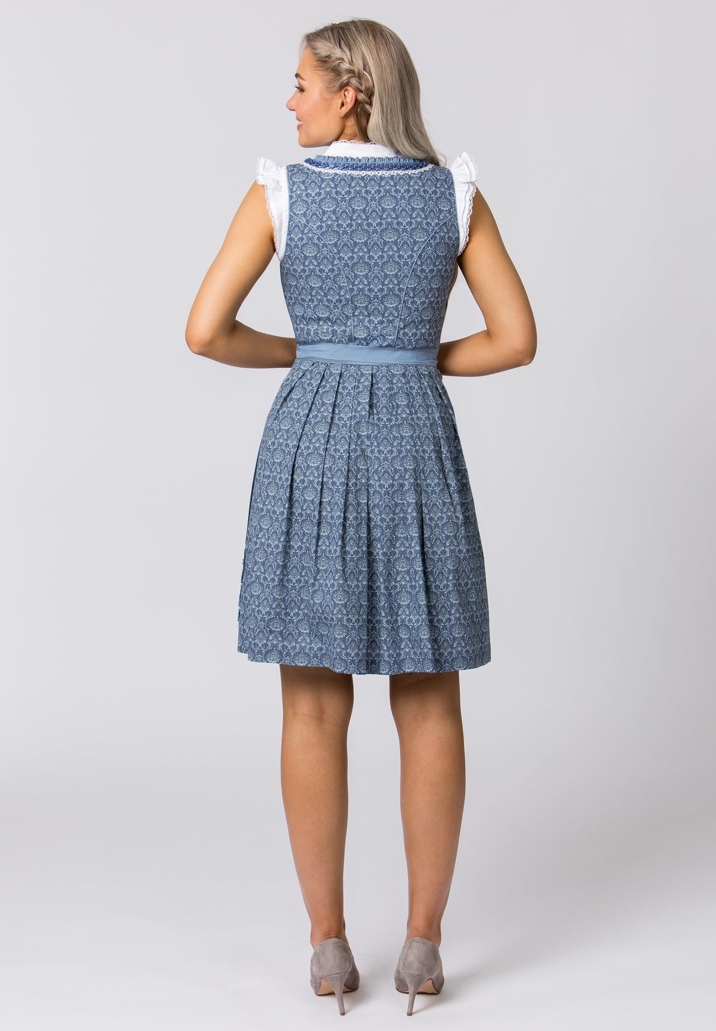 Stockerpoint Mini Dirndl 2pcs. 55cm "Ruby" blue (38) closeout