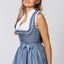 Stockerpoint Mini Dirndl 2pcs. 55cm "Ruby" blue (38) closeout