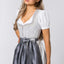 Stockerpoint Midi Dirndl 2pcs. 60cm "Sonja" light grey (42) closeout