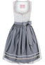 Stockerpoint Midi Dirndl 2pcs. 60cm "Sonja" light grey (42) closeout
