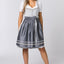 Stockerpoint Midi Dirndl 2pcs. 60cm "Sonja" light grey (42) closeout
