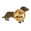 Dachshund antique brass