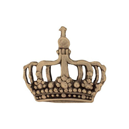Crown antique brass