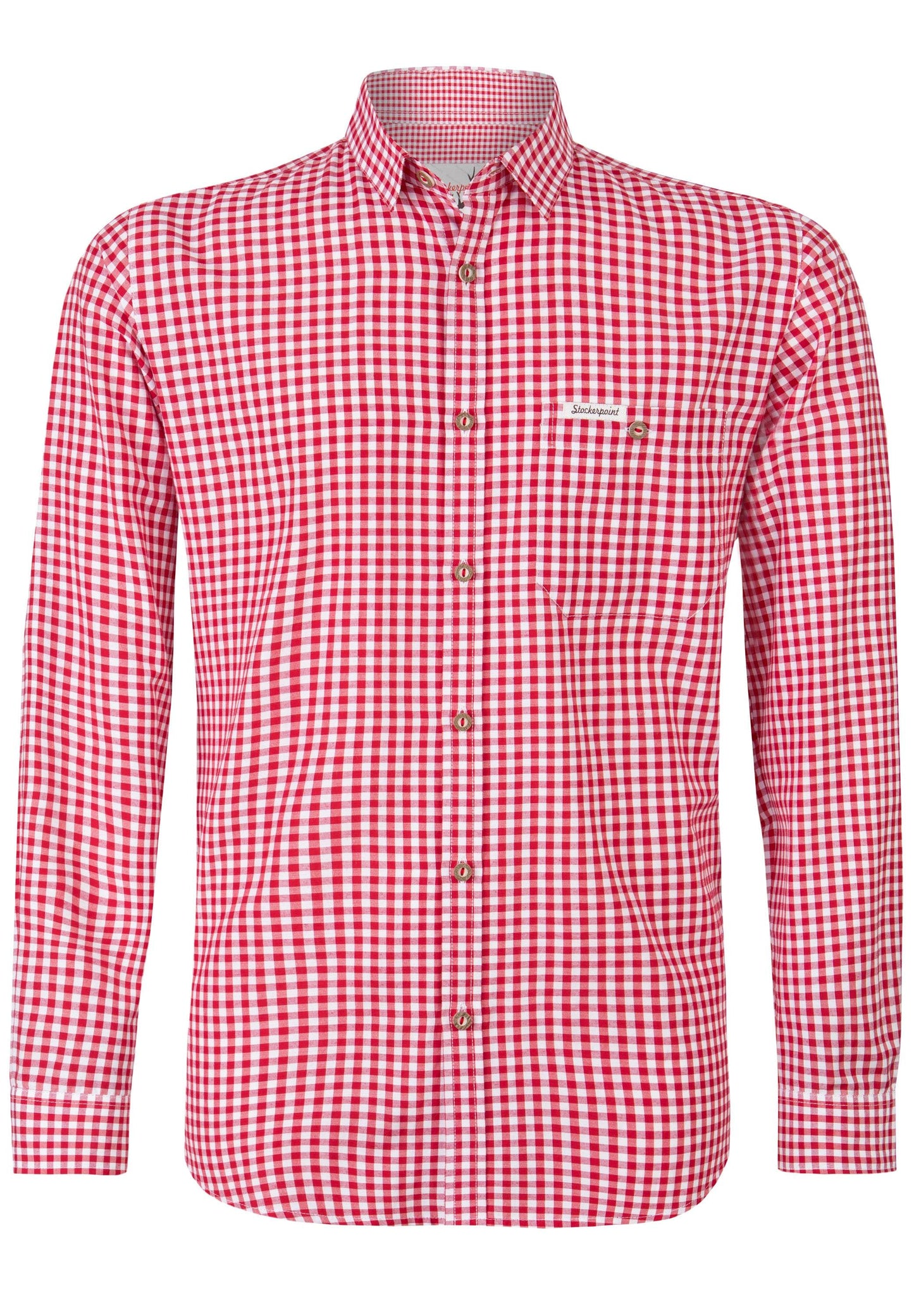 Stockerpoint Traditional Campos3 "Red" Long Sleeve Shirt (discontinued) 3xl,5xl