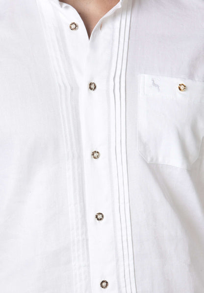 Stockerpoint Traditional "Leon" Weiss Long Sleeve Shirt (closeout) 5XL ONLY