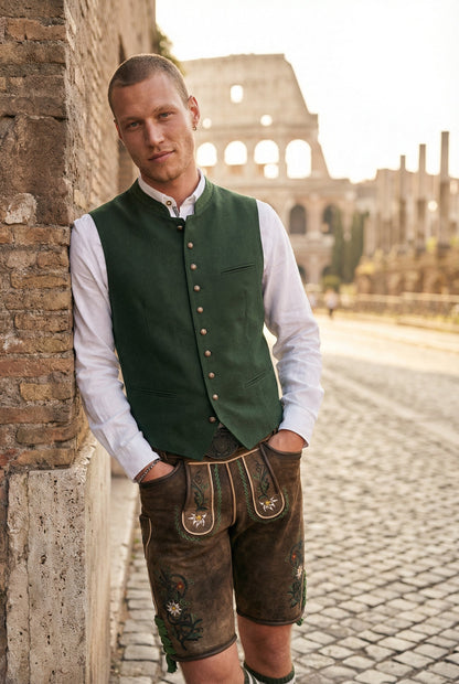 Kruger Men's Lederhosen "Alexander" l.brown