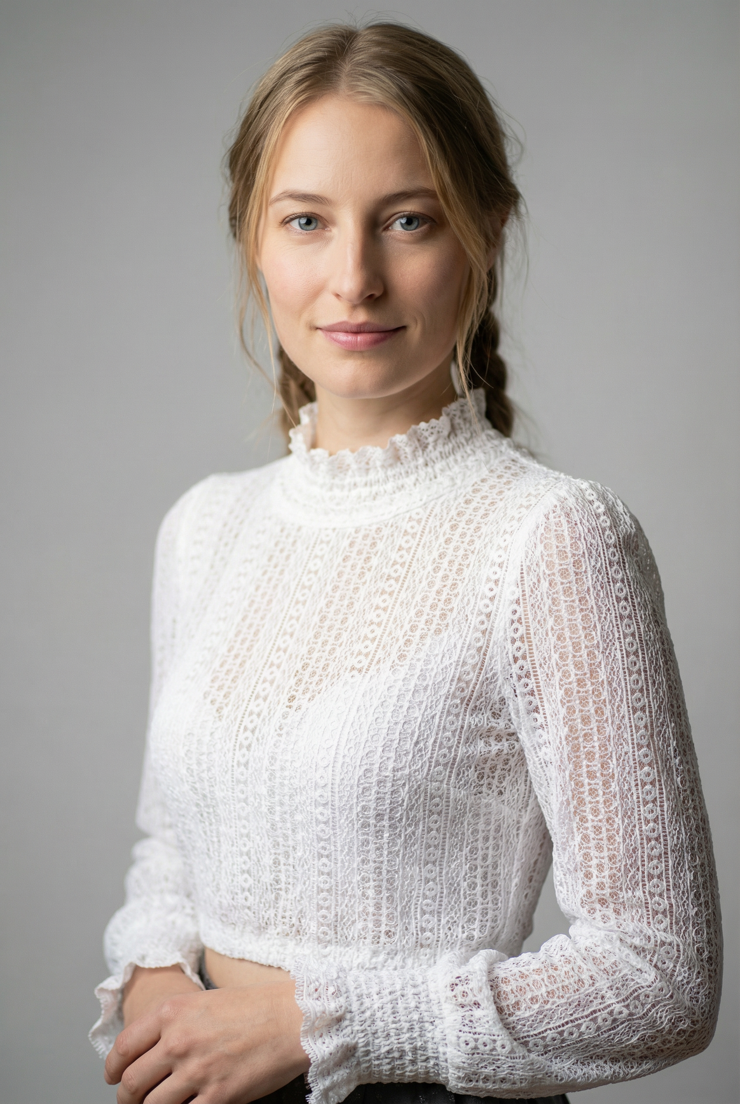 Berwin Wide Sleeve Dirndl Blouse "Sina" ecru