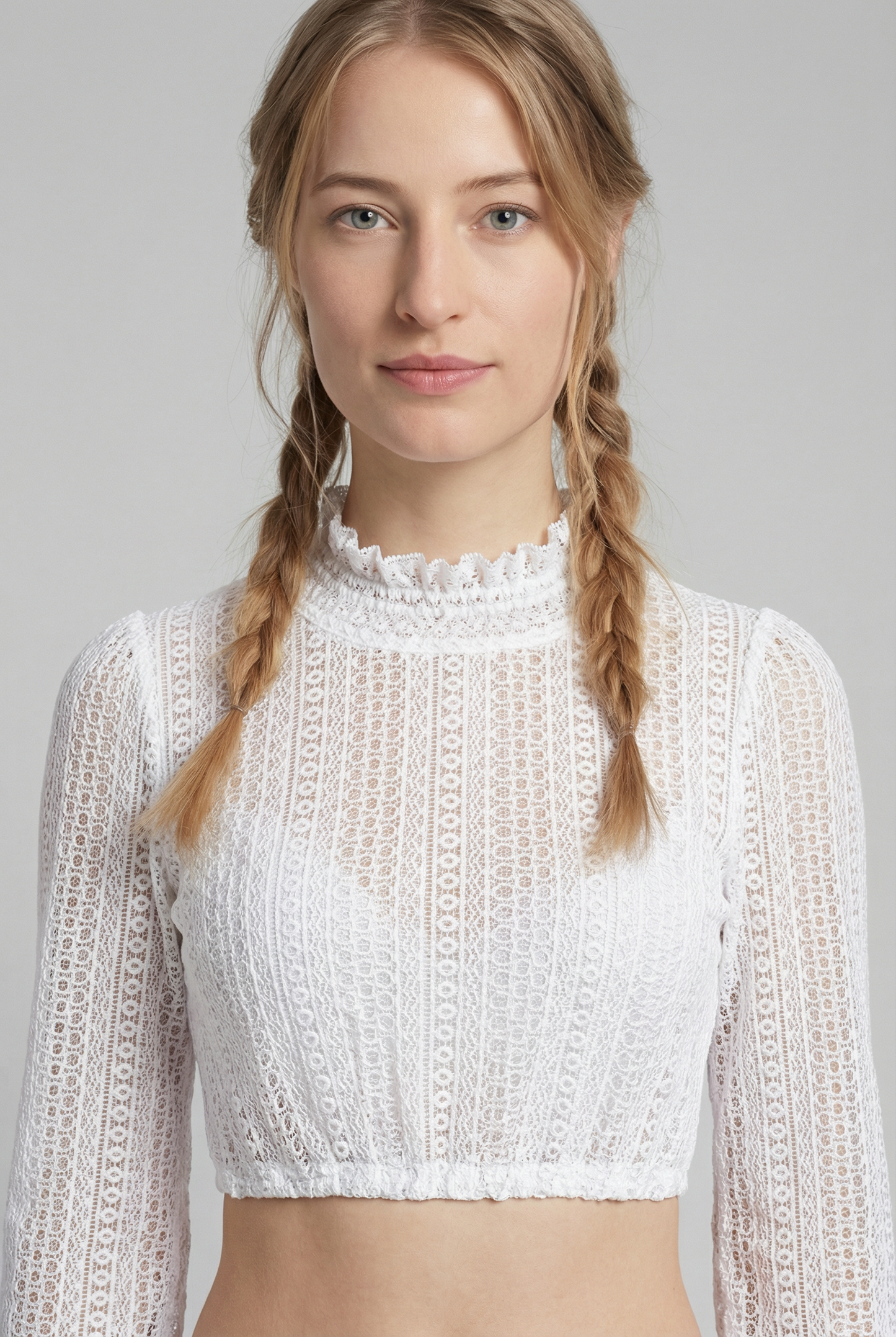 Berwin Wide Sleeve Dirndl Blouse "Sina" ecru