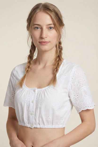 Berwin Traditional Dirndl Blouse "Minna" white