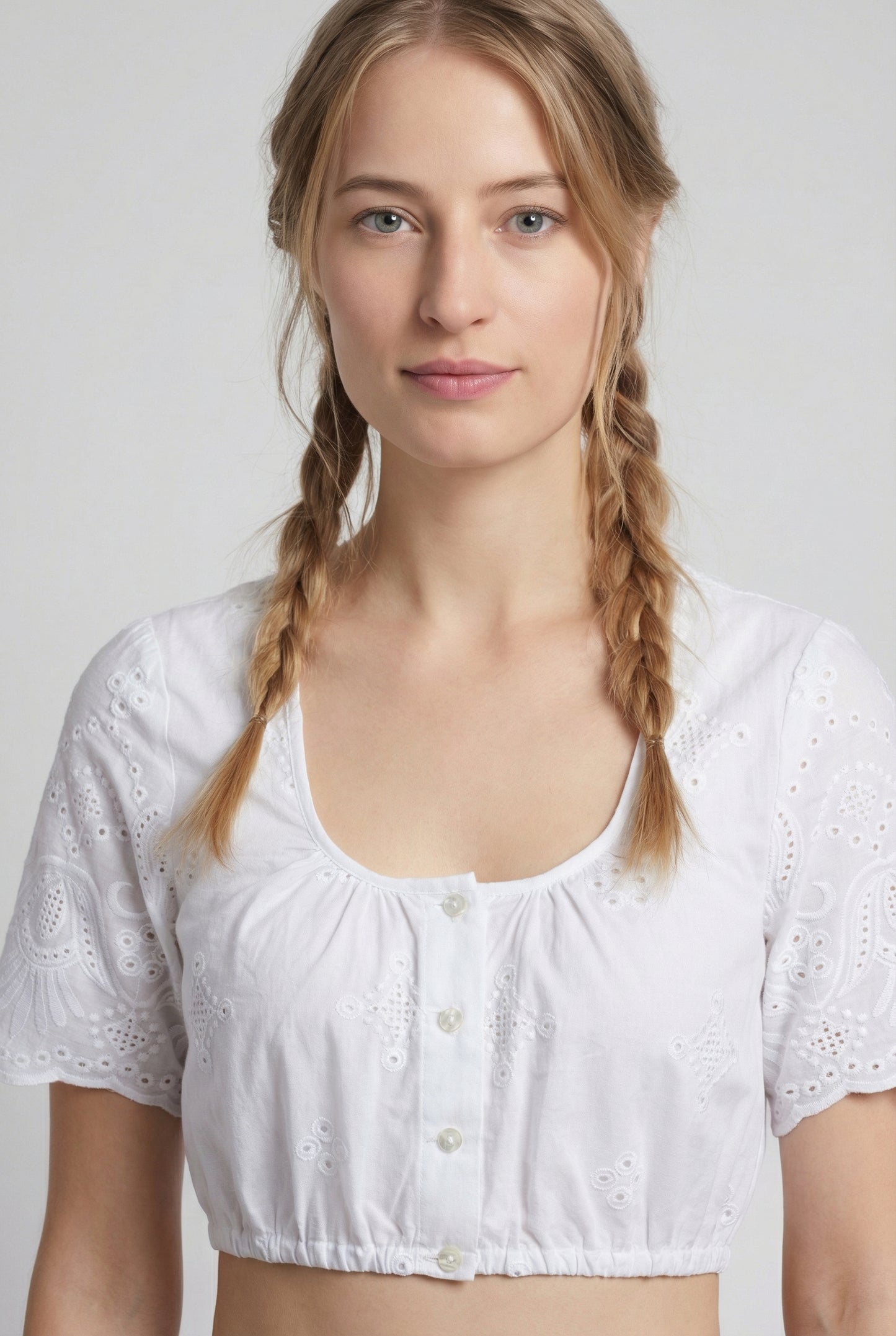 Berwin Traditional Dirndl Blouse "Minna" white