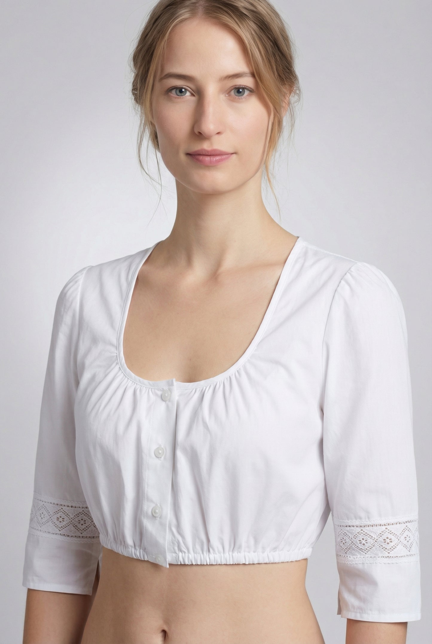 Berwin Traditional Dirndl Blouse "Nelli" white (sizes 34,36,38)