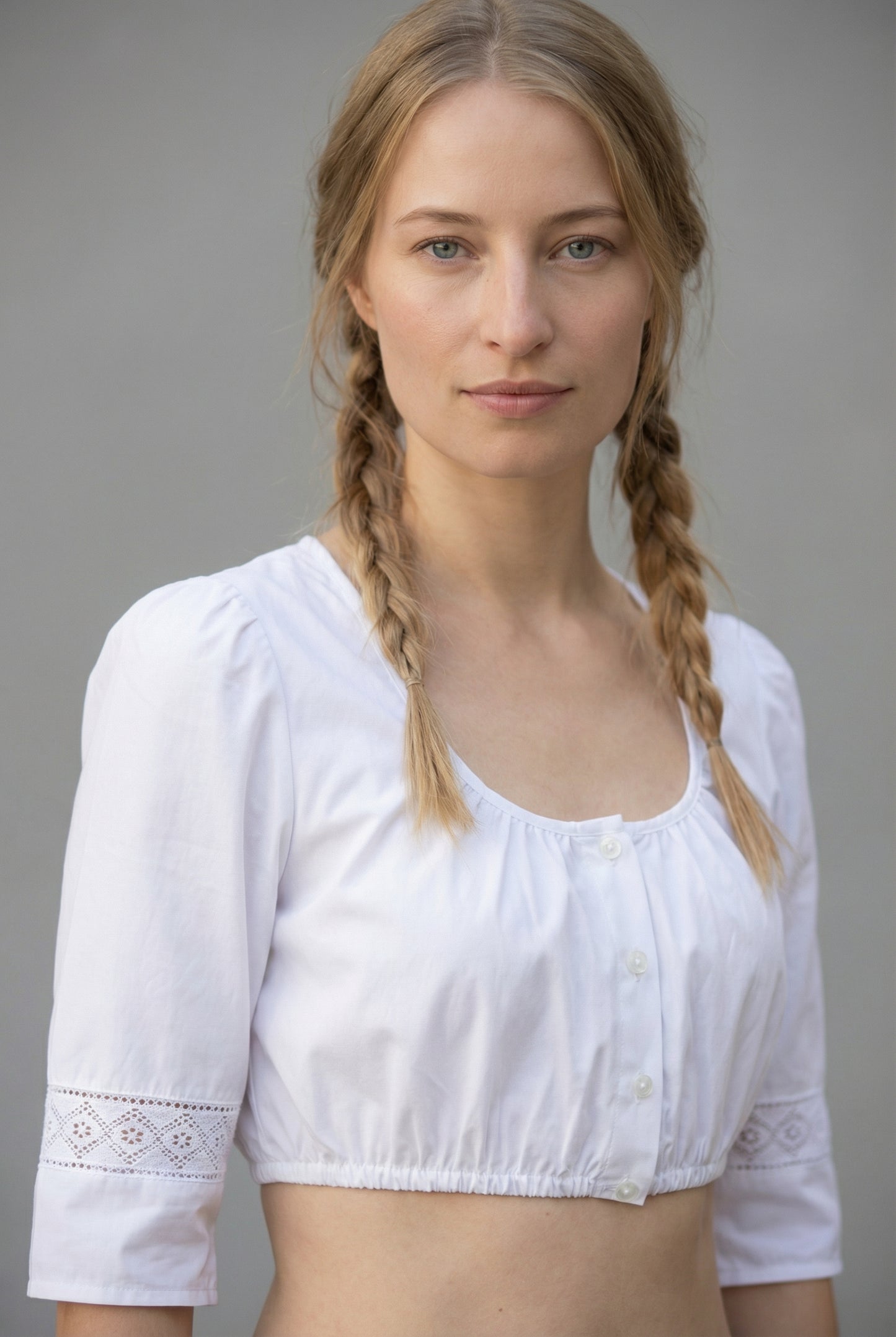 Berwin Traditional Dirndl Blouse "Nelli" white (sizes 34,36,38)