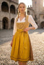 Kruger Midi Dirndl 2pcs. 60cm "Eland" yellow