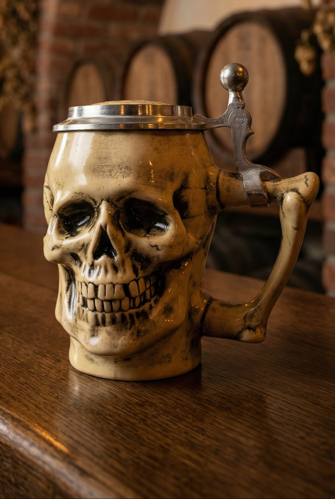 German Skull Stein – Brew to the Bone 🍺☠️
