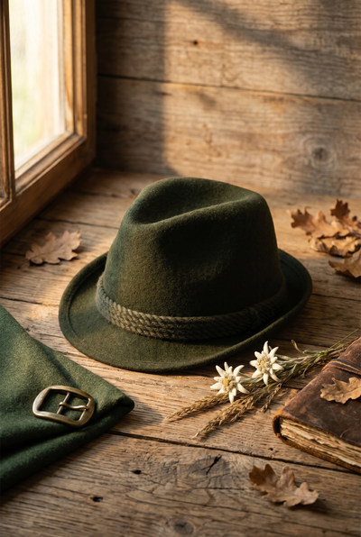 Faustmann Alpine Loden Hat 100% Wool "green" (size 61 )