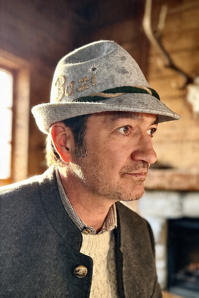 Loden Tricorn "Bazi" Hiking Hat — 100% Wool