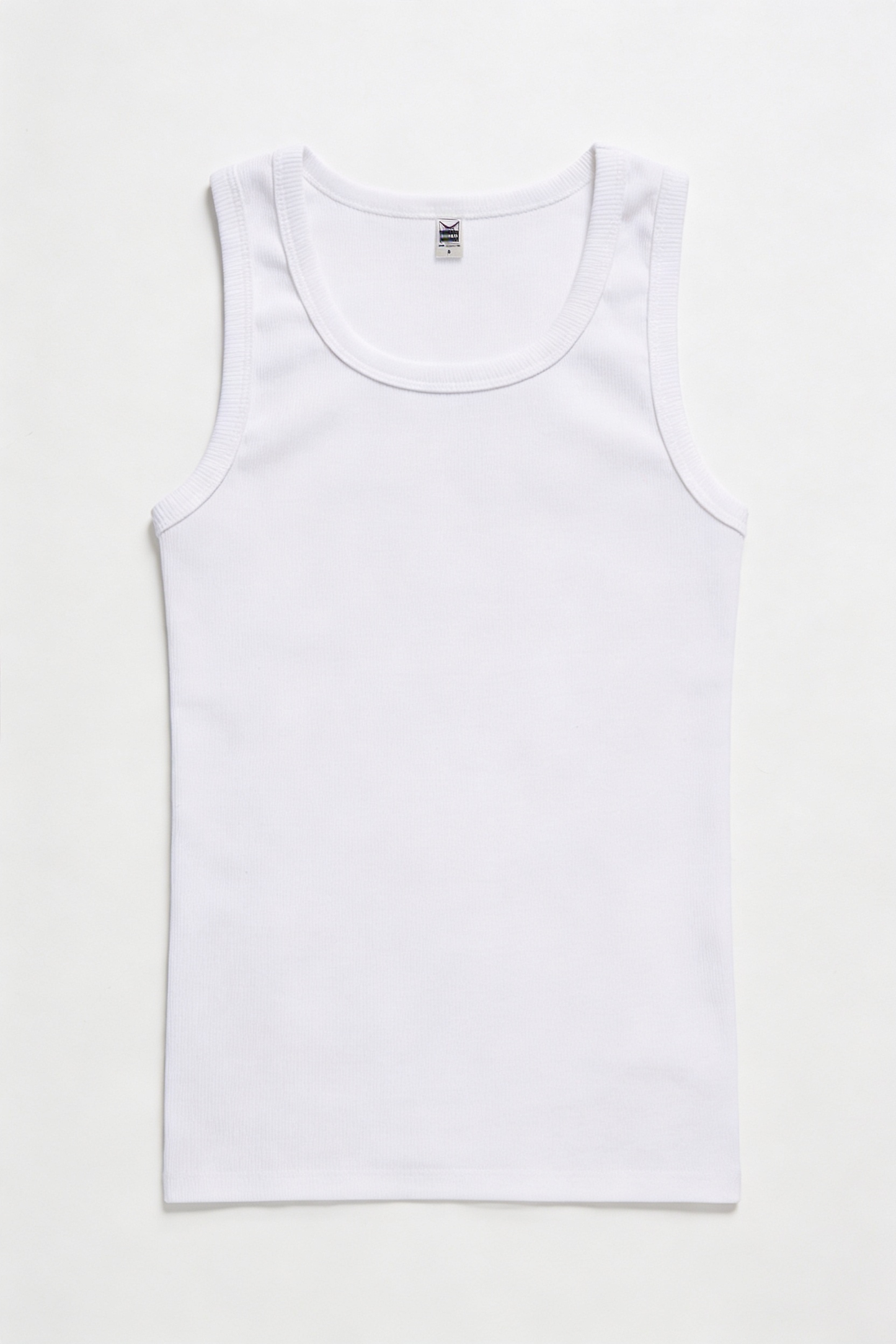 Trigema Premium Organic Cotton Fine Rib Tank-Top | Heavy-Duty White