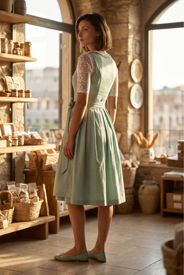 Berwin Long Dirndl 2pcs. 75cm 'Lotte' sage