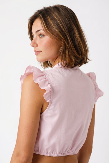 Gipfelstürmer Dirndl Blouse "Kali" pink