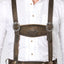 Stockerpoint Men's Lederhosen "Beppo4" Wildbock H-Straps Bison (closeout) 46,58,62