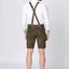 Stockerpoint Men's Lederhosen "Beppo4" Wildbock H-Straps Bison (closeout) 46,58,62