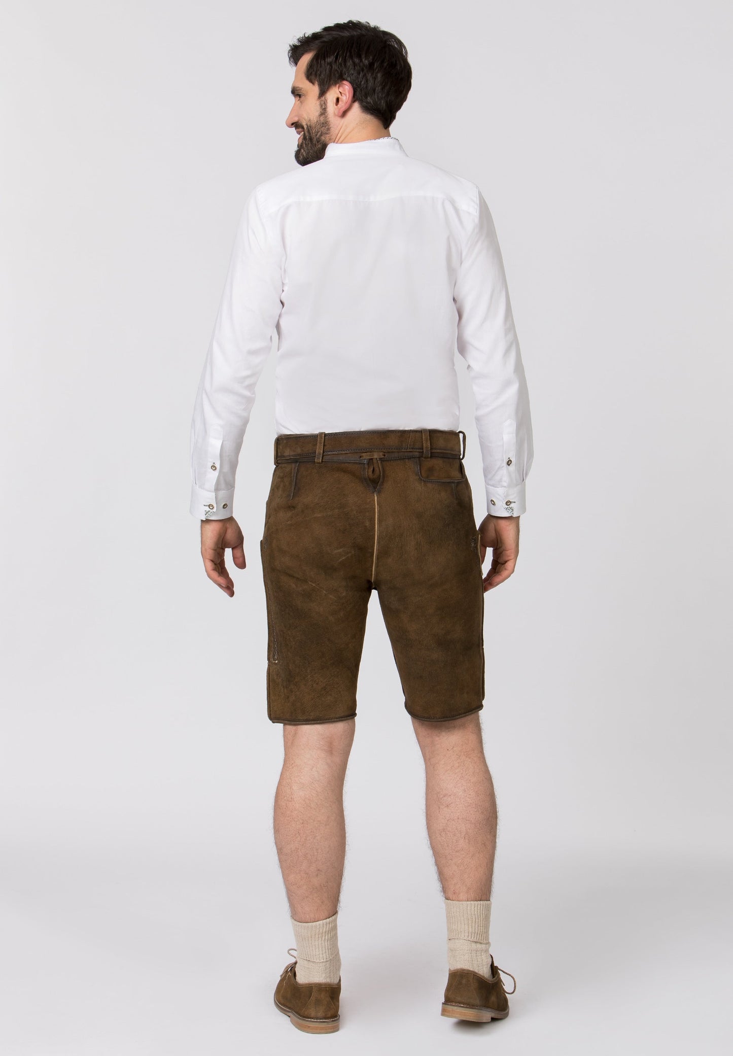 Stockerpoint Men's Lederhosen "Thomas2" Stone (size 44 only) closeout