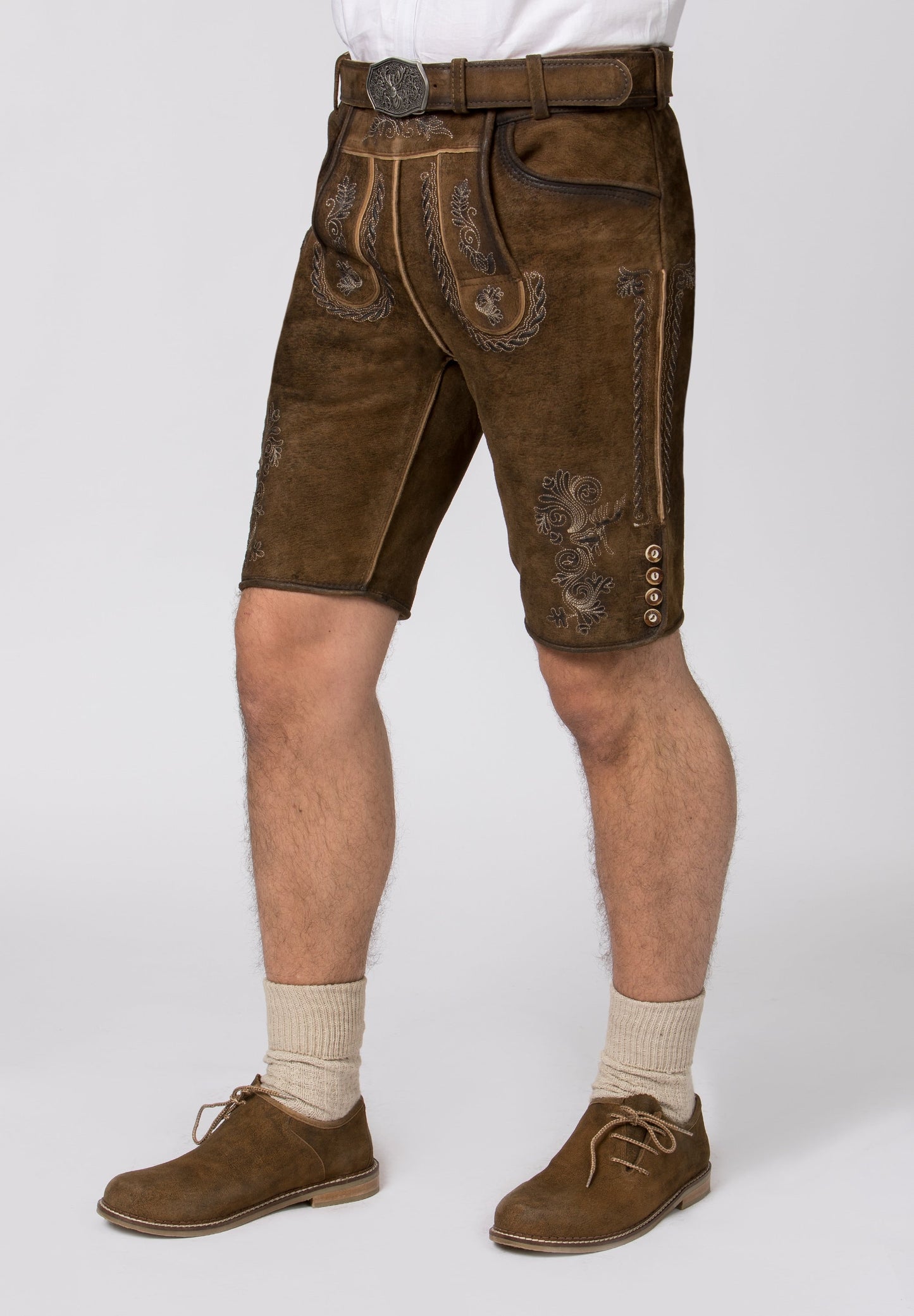 Stockerpoint Men's Lederhosen "Thomas2" Stone (size 44 only) closeout