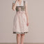 Kruger Midi Dirndl 2pcs. 60cm "Elowen" green